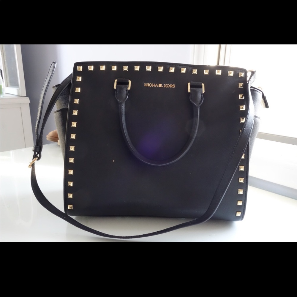 Micheal Kors large studded tote, perfect condition